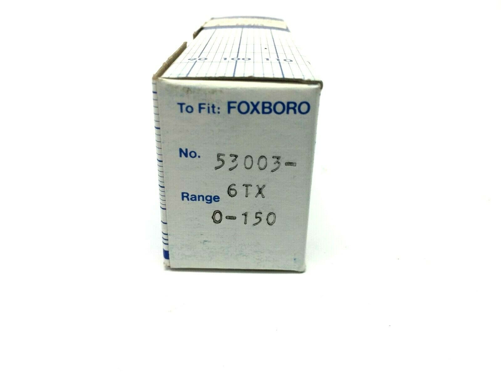 Graphic Controls 53003-6TX Foxboro Strip Charts Light Gray 4.641" x 51' - Maverick Industrial Sales