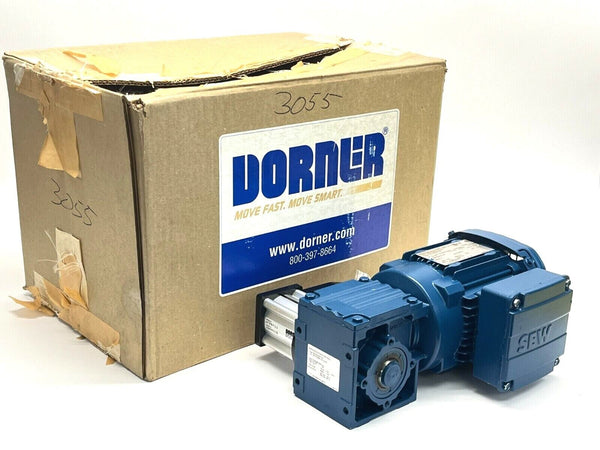 Dorner 22M008WS423EN 2200 Series Gearmotor w/ 22MSWS12B Side Mnt SEW WA20DRS71S4 - Maverick Industrial Sales