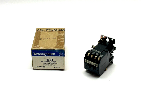 Westinghouse BF40F Control Relay 300V 4NO 0NC 120V/60Hz - Maverick Industrial Sales