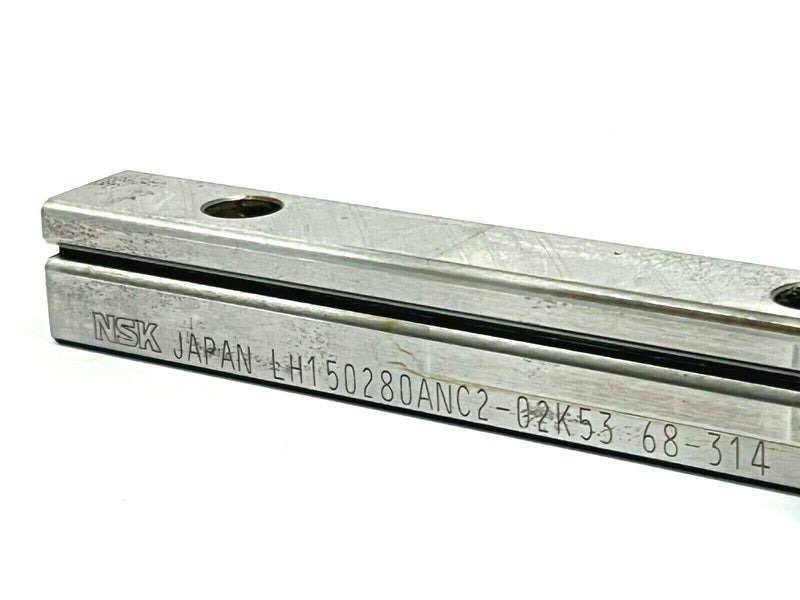 NSK 68-314 Linear Bearing Guide Blocks w/ LH150280ANC2-02K53 Guide Rail 280mm - Maverick Industrial Sales