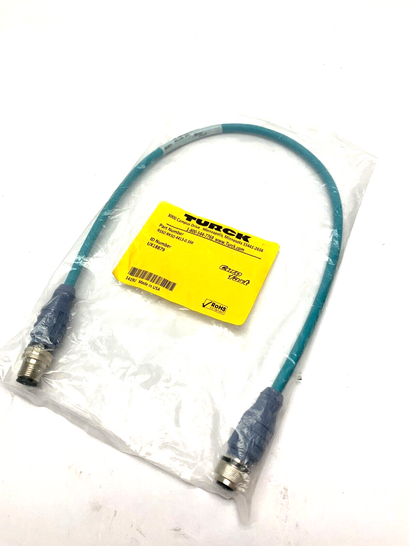 Turck RSSD RKSD 4413-0.5M Eurofast Ethernet Cordset UX18879 - Maverick Industrial Sales