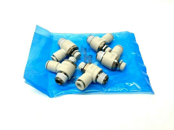 SMC AS2201F-02-06S Flow Speed Control Fitting, LOT OF 5 - Maverick Industrial Sales