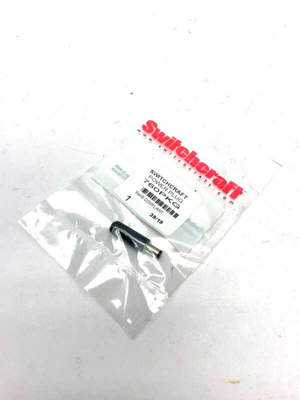 Switchcraft 1760N13 Stereo Connector Power Plug 0.1" Diameter 2 Poles - Maverick Industrial Sales