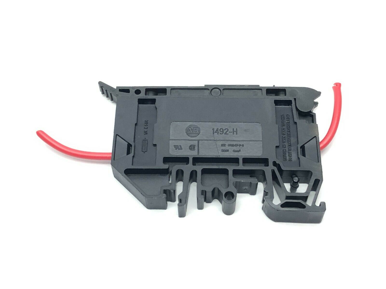 Allen Bradley 1492-H6 Terminal Block Fuse Holder 15A 300V AC/DC Black - Maverick Industrial Sales