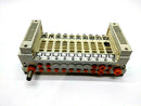 SMC 10 Slot Solenoid Valve Manifold - Maverick Industrial Sales