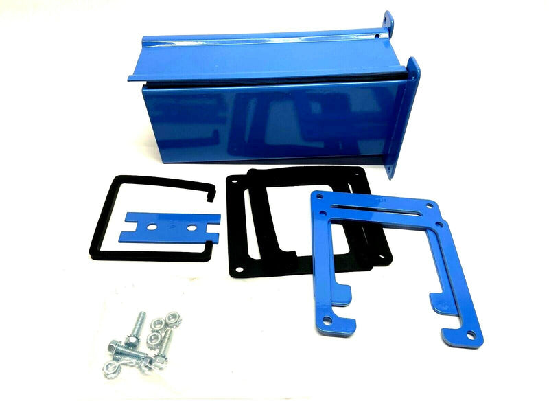 Hoffman Wireway Insert Painted Blue 3-3/4" x 10" 5-1/2" Face w/ Fittings - Maverick Industrial Sales