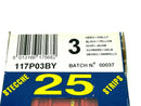 Grafoplast 117P03BY Wiremarker Strips PKG OF 25 - Maverick Industrial Sales