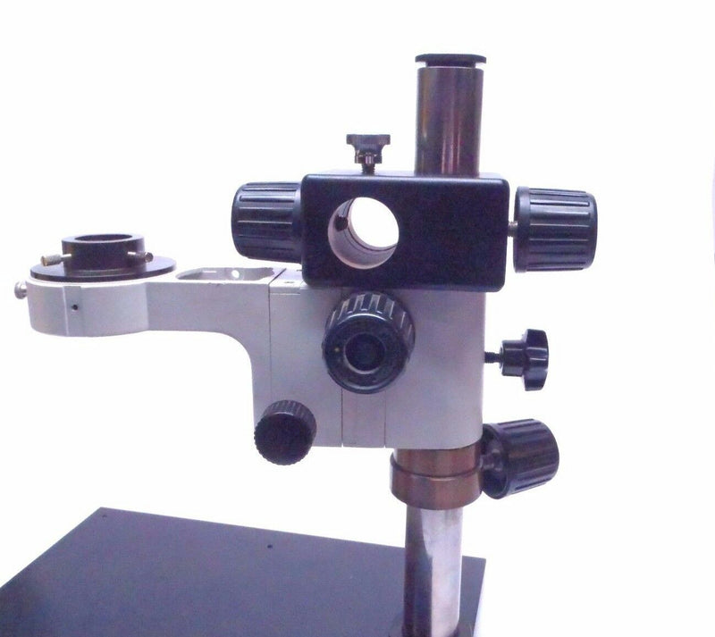 Scienscope Microscope Boom Stand 15"X16" w/ Focus Mount & Microscope Ring Mount - Maverick Industrial Sales