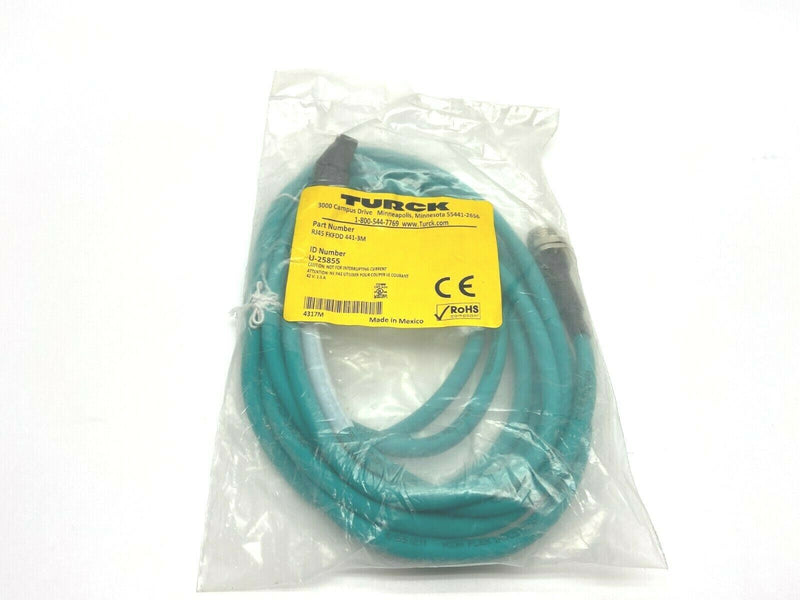 Turck RJ45 FKFDD 441-3M U-25855 Network Hybrid Cordset - Maverick Industrial Sales