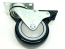 4" Swivel Plate Mount Caster w/ Brake - Maverick Industrial Sales