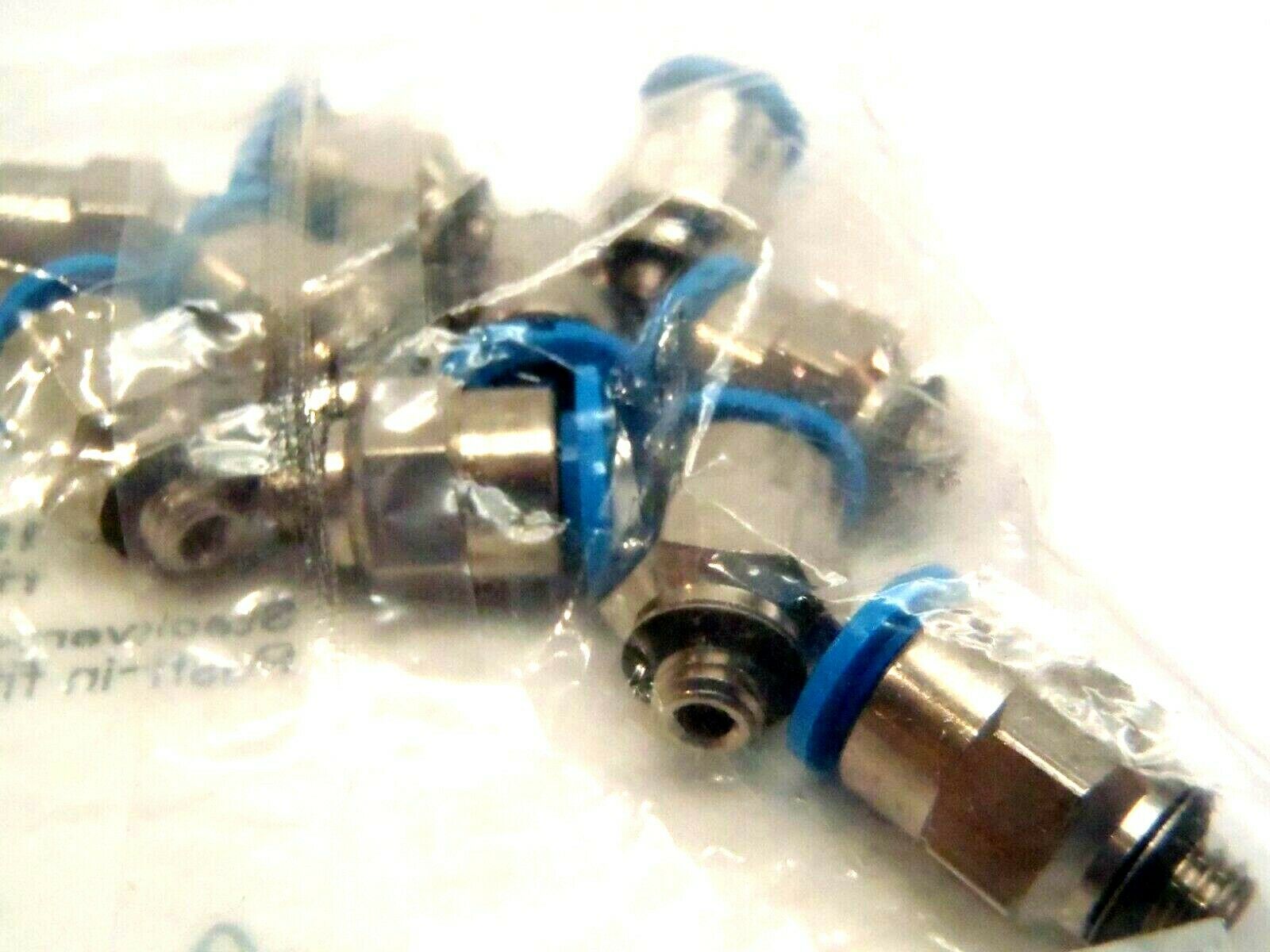 Bag of 10 Festo QSM-M-6 153306 Push In Fittings M6 Thread 6mm OD Tube - Maverick Industrial Sales