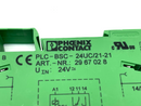 Phoenix Contact PLC-BSC- 24UC/21-21 Relay Base w/ 2961192 Relay LOT OF 2 - Maverick Industrial Sales