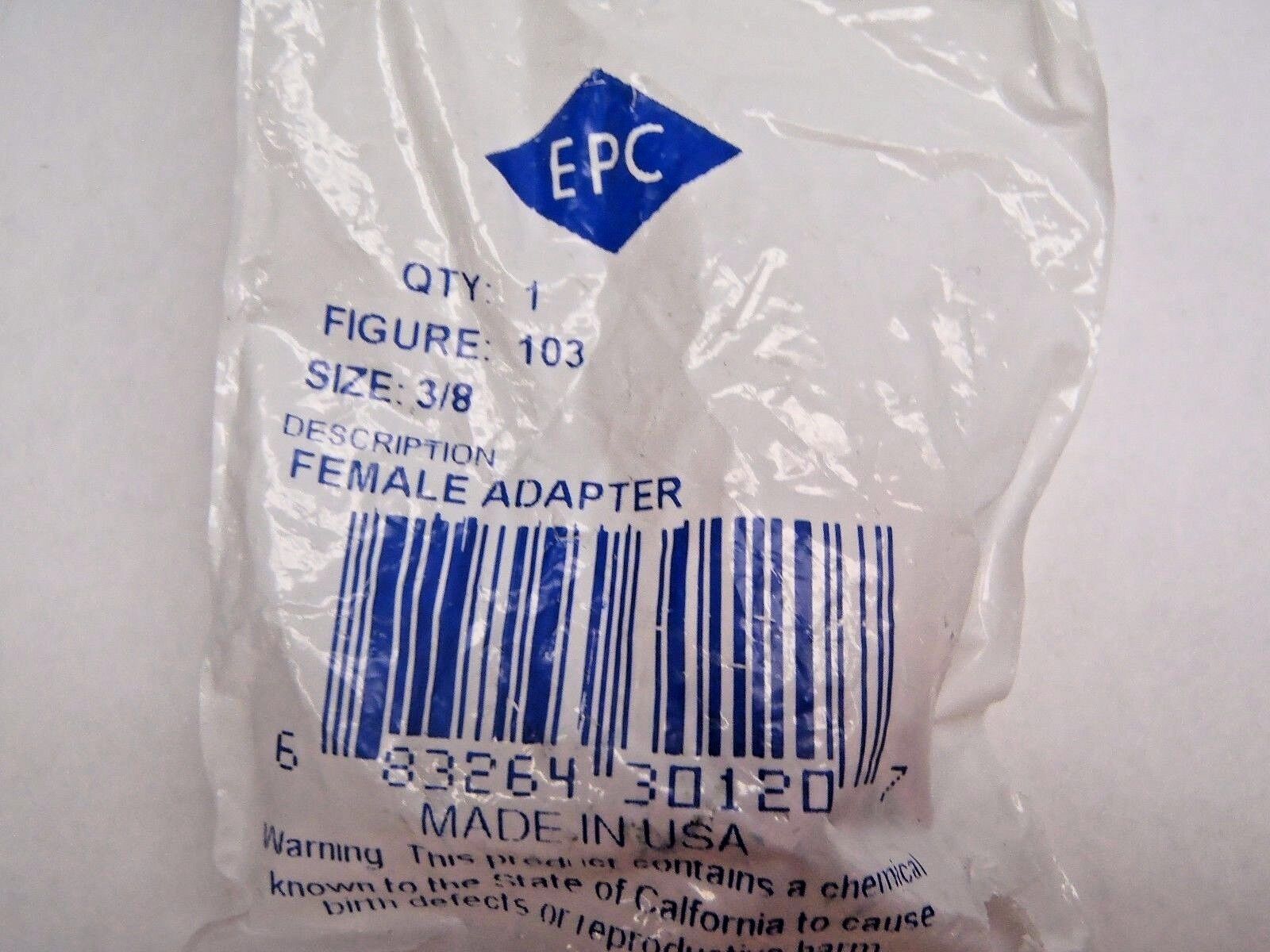 Lot of 4 EPC Female Copper Adapter 3/8" 30120 - Maverick Industrial Sales