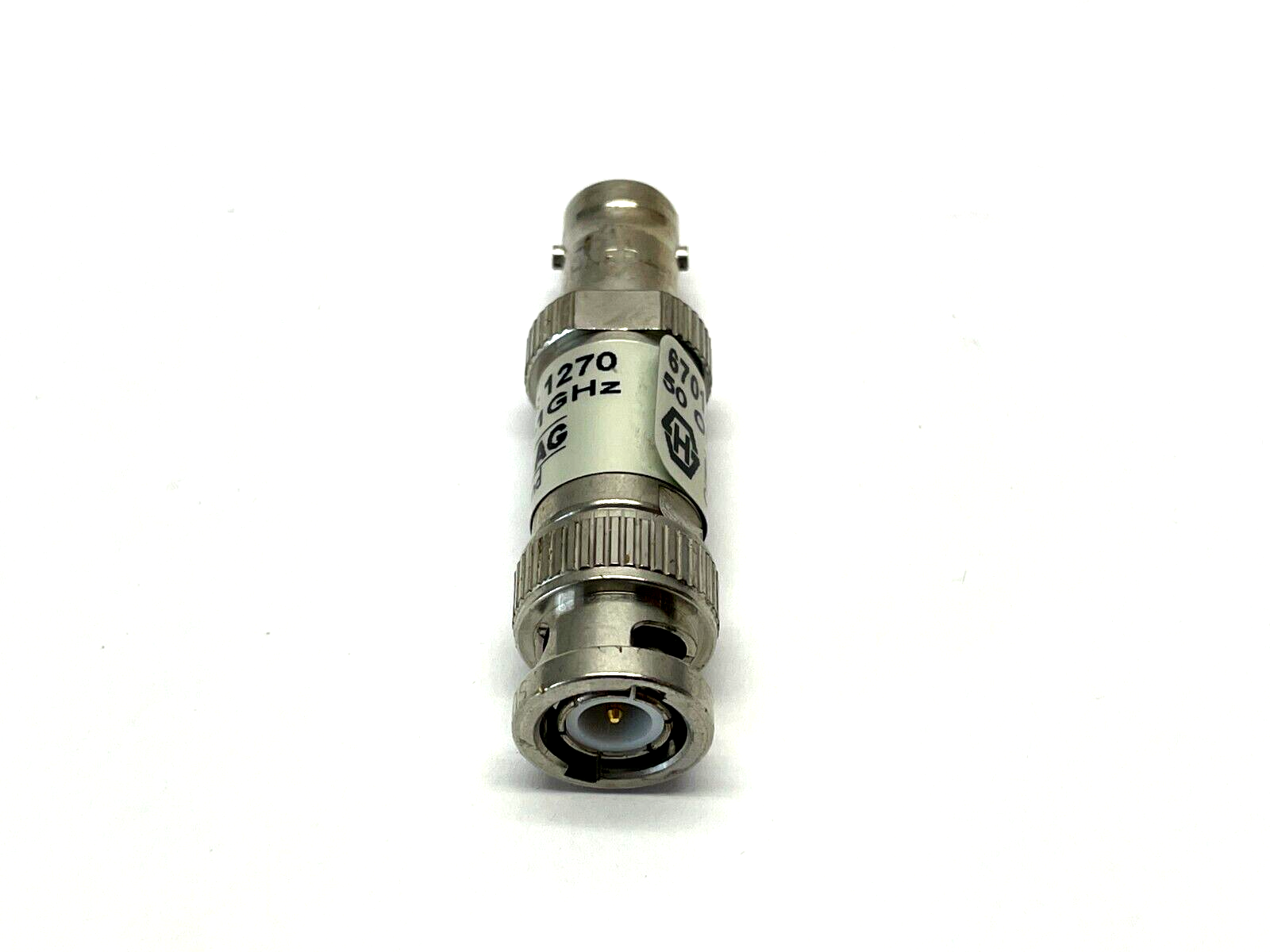 Huber+Suhner 6701.01.B RF Terminators BNC plug(m) BNC jack(f) 0.4W feed through - Maverick Industrial Sales