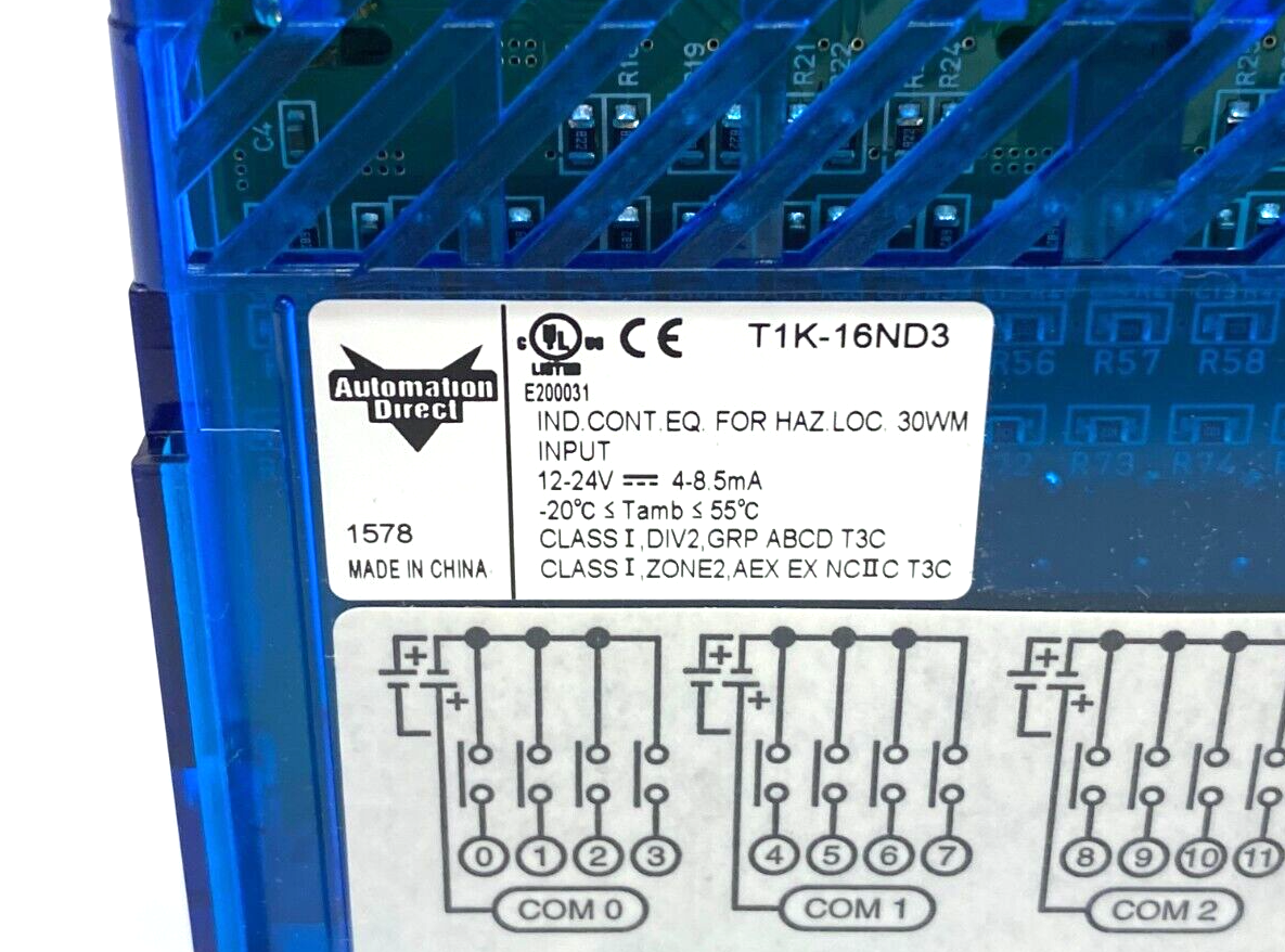 Automation Direct T1K-16ND3 Terminator I/O Input Module T1K-16B-1 Base Module - Maverick Industrial Sales
