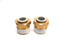 Lot of (2) SMC KQ2H10-04AS 1/4 NPT Tube to 10mm Male Brass Threaded Adapter - Maverick Industrial Sales
