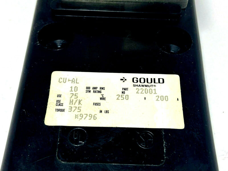 Gould 22001 HK Class Fuse Holder 250V 200A - Maverick Industrial Sales