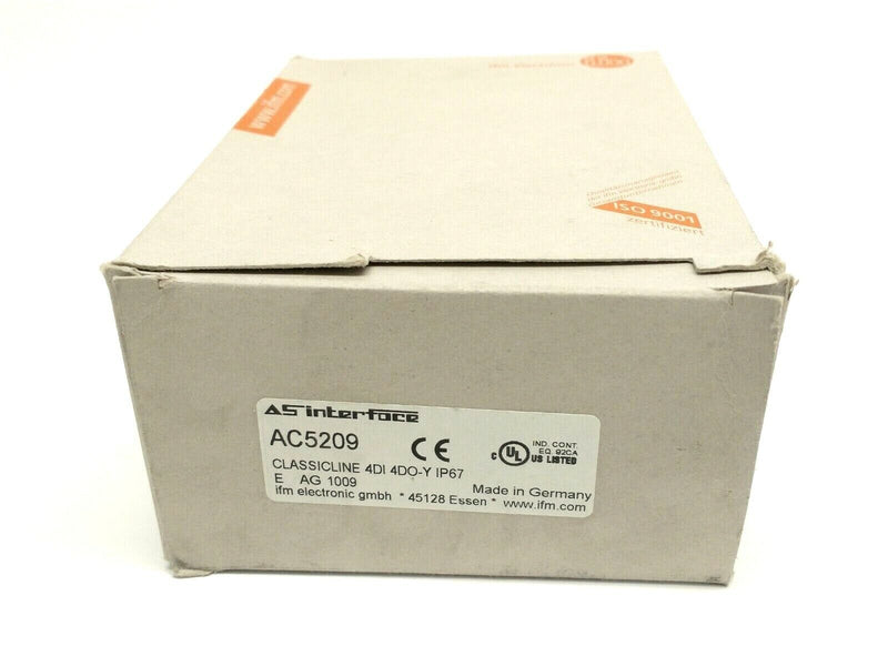 IFM AC5209 Quick Mounting AS-Interface Module M12 ClassicLine 4DI 4DO-Y IP67 - Maverick Industrial Sales