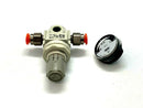 SMC AR10-M5B-A Pneumatic Regulator w/ G27-10-R1 Pressure Gauge - Maverick Industrial Sales