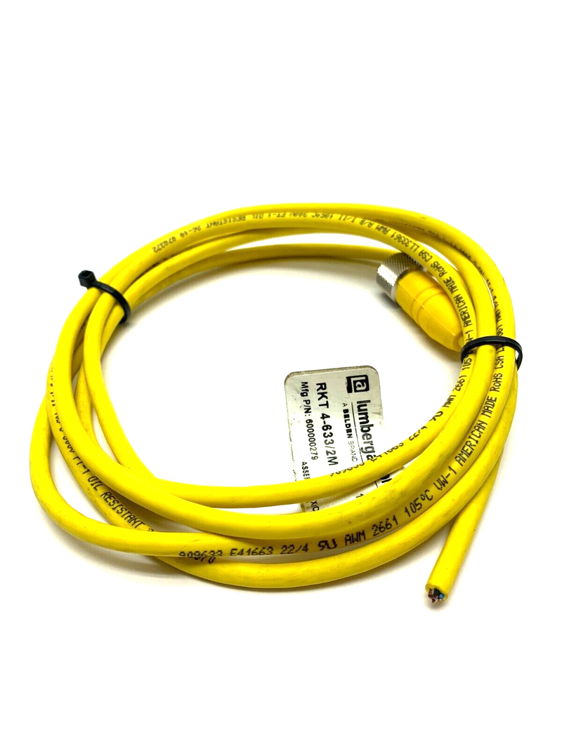 Lumberg Automation RKT 4-633/2M Female Single Ended Cordset 250V - Maverick Industrial Sales