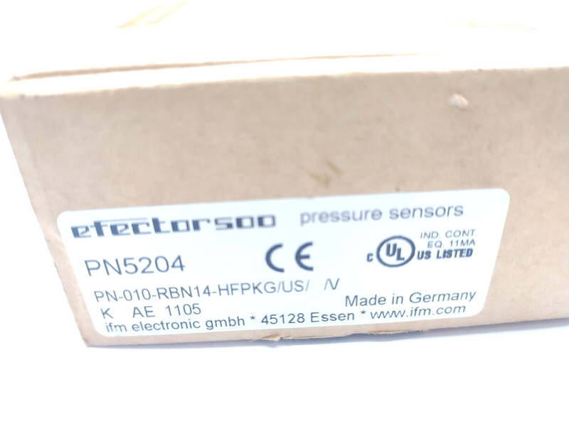 ifm PN5204 Pressure Sensor w/ Display PN-010-RBN14-HFPKG/US/ /V - Maverick Industrial Sales