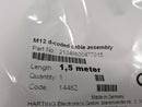 Harting 21349500477015 M12 D-Coded Cable Assembly - Maverick Industrial Sales