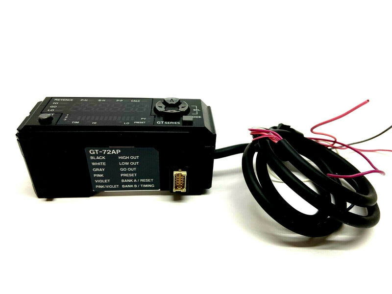 Keyence GT-72AP Fiber Sensor Amplifier MISSING COVER - Maverick Industrial Sales