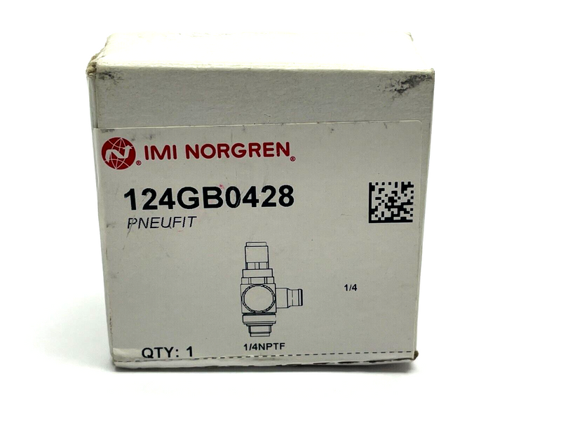 Norgren 124GB0428 Pressure Reducing Fitting Valve 1/4" NPTF 1/4" Tube - Maverick Industrial Sales