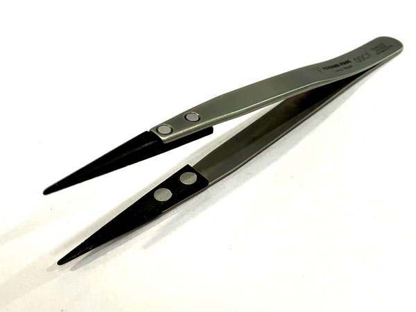 Techni-Tool 00CF Stainless Steel Tweezers Antiacid Antimagnetic - Maverick Industrial Sales