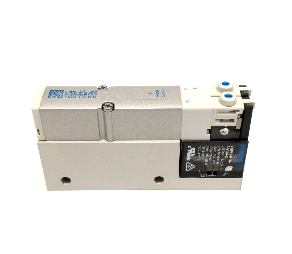 Festo VMPA2-M1H-E-G1/8-PI Air Solenoid Valve 5/3 Exhausted G1/8 537967 - Maverick Industrial Sales