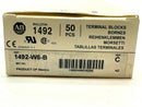 Allen Bradley 1492-W6-B Ser. C Terminal Blocks Blue PKG OF 50 - Maverick Industrial Sales