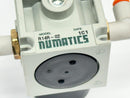 Numatics R14R-02 FlexiBlok Relieving Regulator 1/4" NPTF 40 SCFM 250 PSI - Maverick Industrial Sales