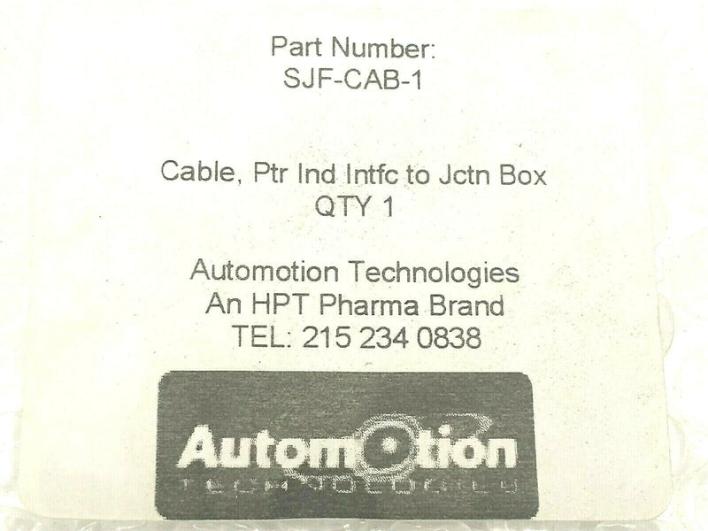 Automotion Technologies SJF-CAB-1 Interface To Junction Box Cable - Maverick Industrial Sales