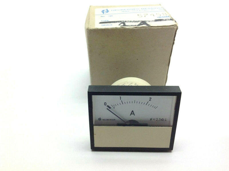 Neuberger RKN57 Panel Ammeter 2.5A 57458/02 - Maverick Industrial Sales