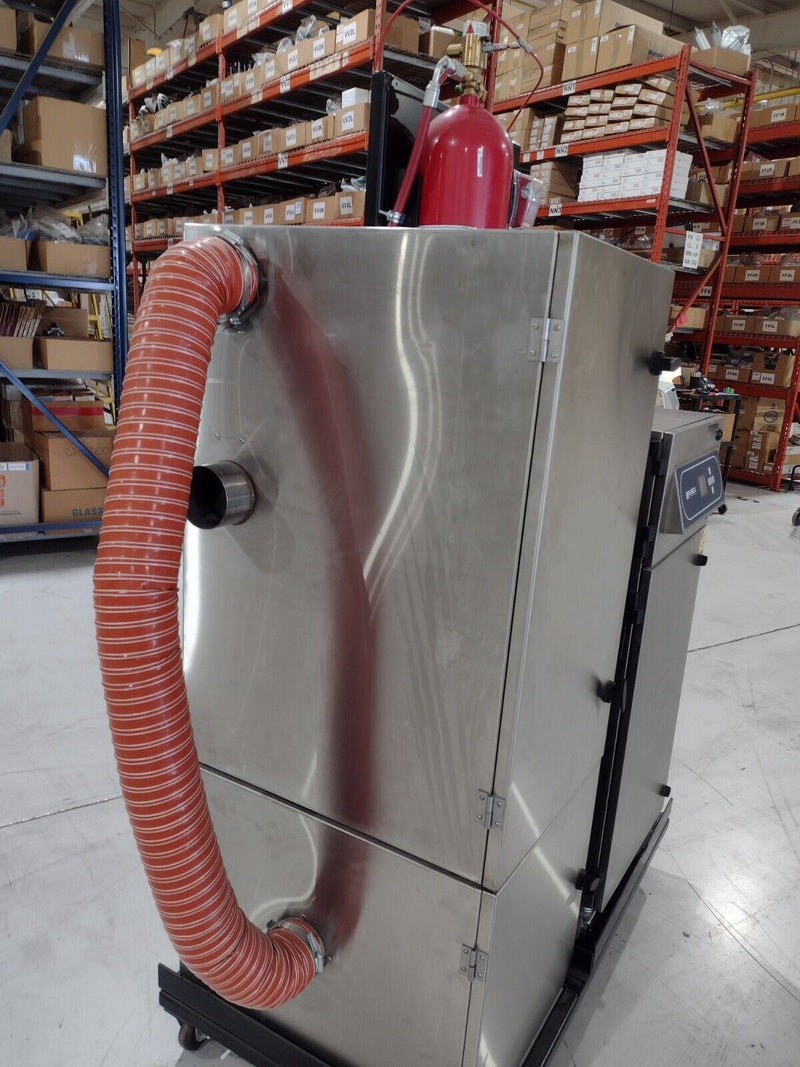 Fire Extractor System Purex 080503D 120V 2 Tier Fume Extraction Unit with FireTrace Suppress ...