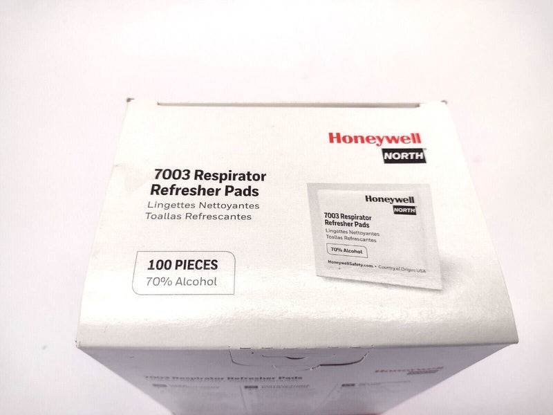 Honeywell North 7003 Respirator Refresher Pads Dispenser Box of 100 Packets - Maverick Industrial Sales