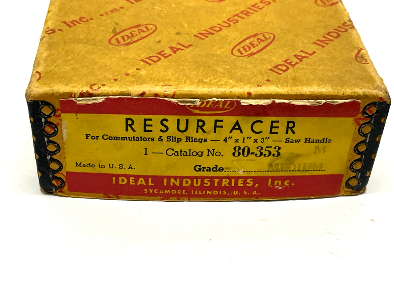 Ideal 80-353 Resurfacer 4" x 1" x 3" Medium Grade - Maverick Industrial Sales