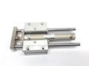 SMC CDG1BA20-100 Pneumatic Cylinder w/ Dual Linear Slide Guide Shafts - Maverick Industrial Sales