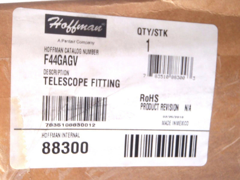 Hoffman F44GAGV Telescoping Fitting 88300 - Maverick Industrial Sales