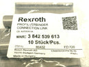 Bosch Rexroth 3842539613 Rails For Lateral Guides, Connection Link PACK OF 10 - Maverick Industrial Sales