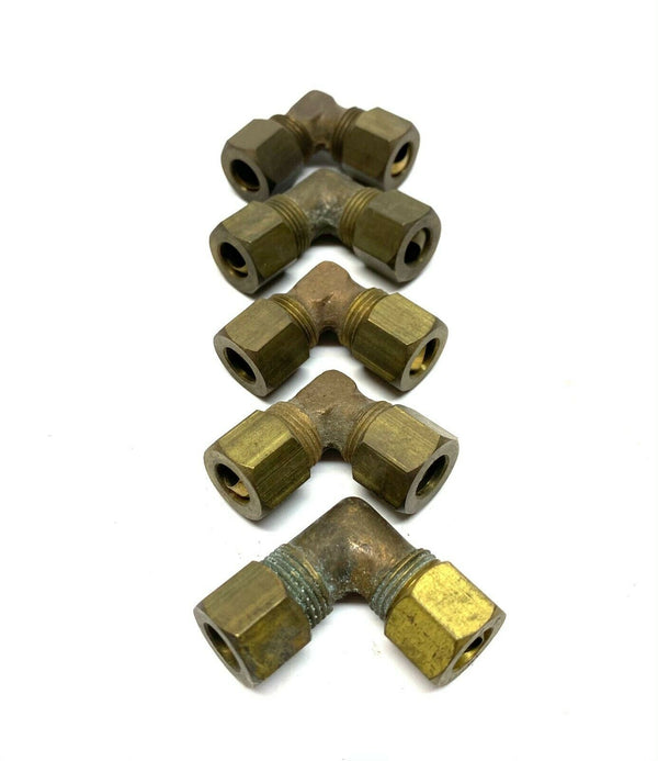 Premier Brass Compression Elbow Fitting 5/16" LOT OF 5 - Maverick Industrial Sales