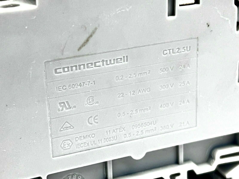 Connectwell CTL2.5U Three Level Feed Through Terminal Blocks LOT OF 10 - Maverick Industrial Sales