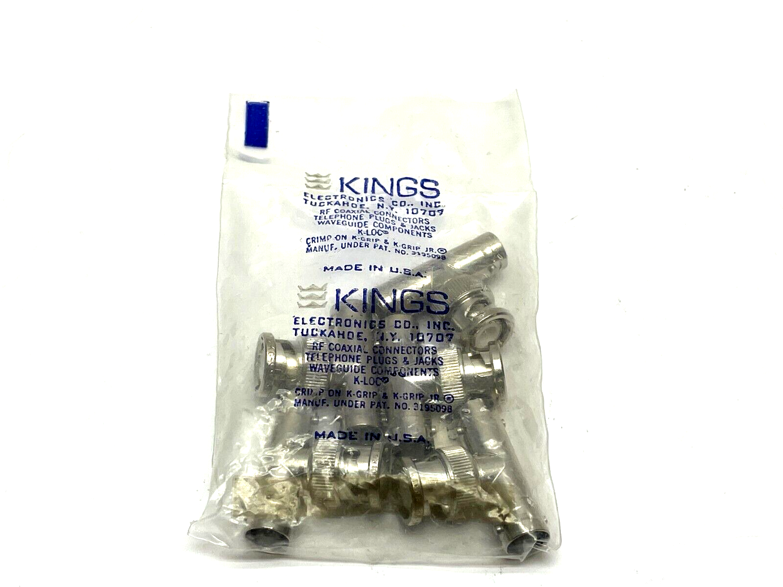 Kings KC-99-31 RF/Coaxial Adapter Receptacle Tee Adapter 50 ohm PKG OF 5 - Maverick Industrial Sales