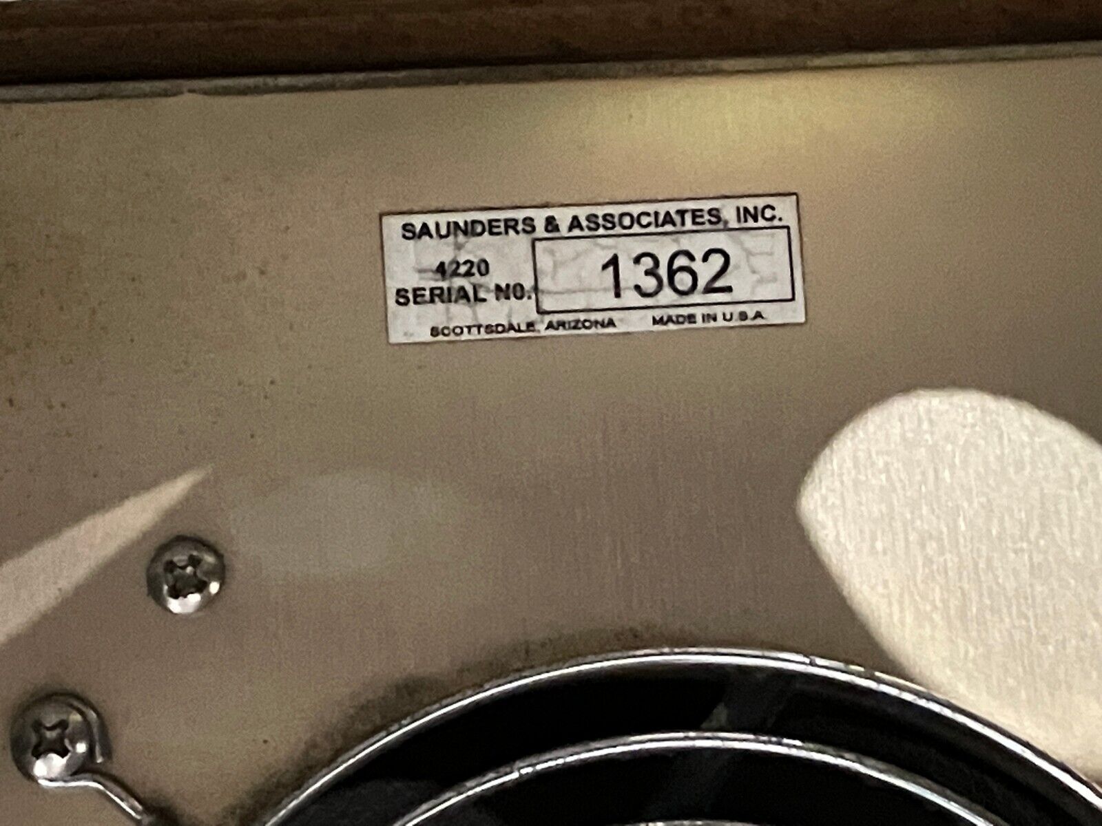 Saunders & Associates 4220A Chamber for Parametric Testing, 2255 Controller - Maverick Industrial Sales
