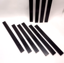 Copolymer Acetal Black Plastic Bar 0.5 Inch Thick x 1.765" in Wide Lot of 10 Pcs - Maverick Industrial Sales