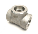 Socket Weld Pipe Tee 304 Stainless Steel 1-1/2" NPS 6000LB SA182 - Maverick Industrial Sales