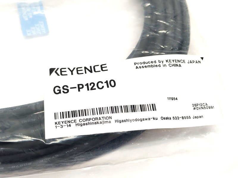 Keyence GS-P12C10 Safety Interlock Switch Connection Cable M12 12-Pin 10m - Maverick Industrial Sales