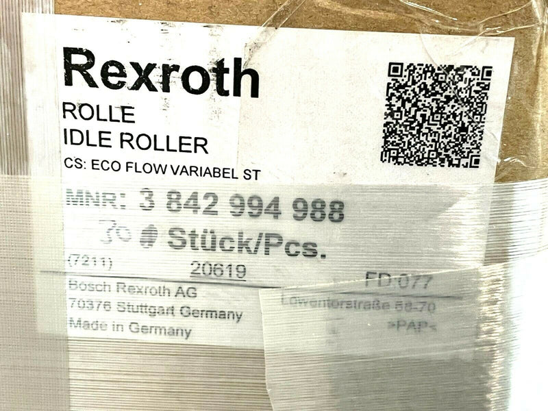 Bosch Rexroth 3842994988 Idle Roller Steel Galvanized EcoFlow - Maverick Industrial Sales