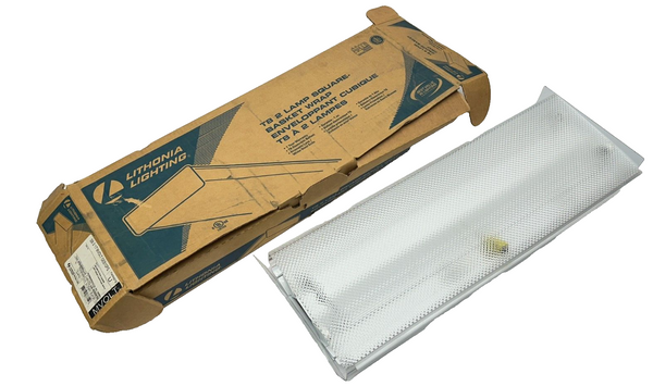 Lithonia Lighting SB 2 17 Mvolt GEB10PS T8 2 Lamp Square Basket Wrap Light - Maverick Industrial Sales