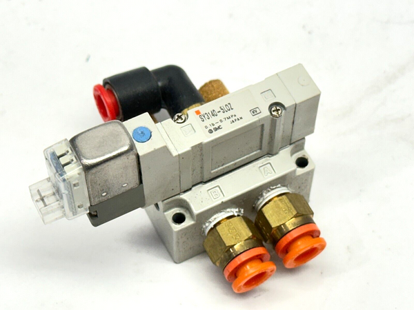 SMC SY3140-5LOZ-01T Solenoid Valve w/ Base 1/8" NPTF - Maverick Industrial Sales